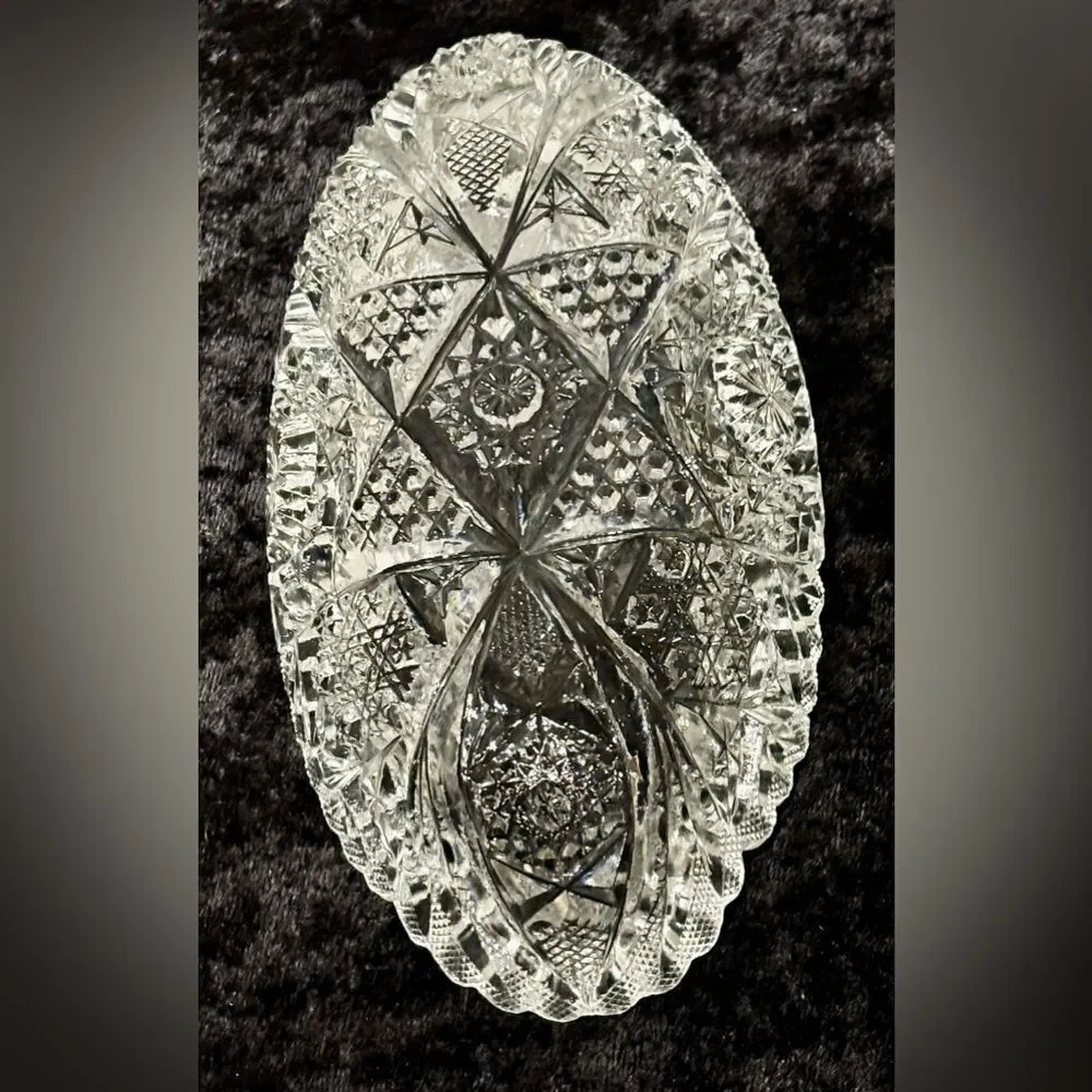 Antique imperial glass candy dish